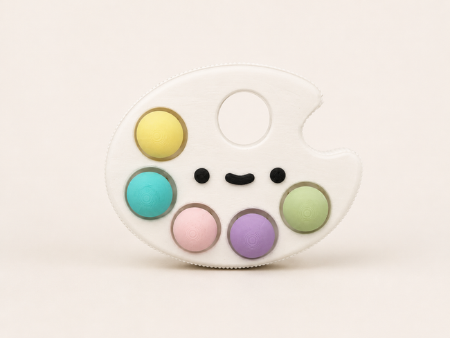 Paint Palette Clicker - White