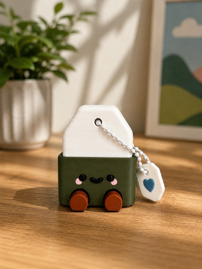 Teabag Clicker Keychain