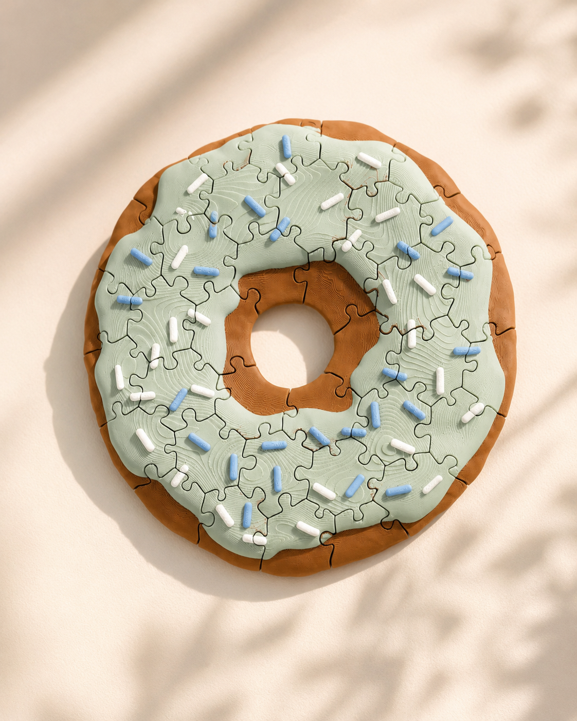 Donut Puzzle - Mint by lovely day studio