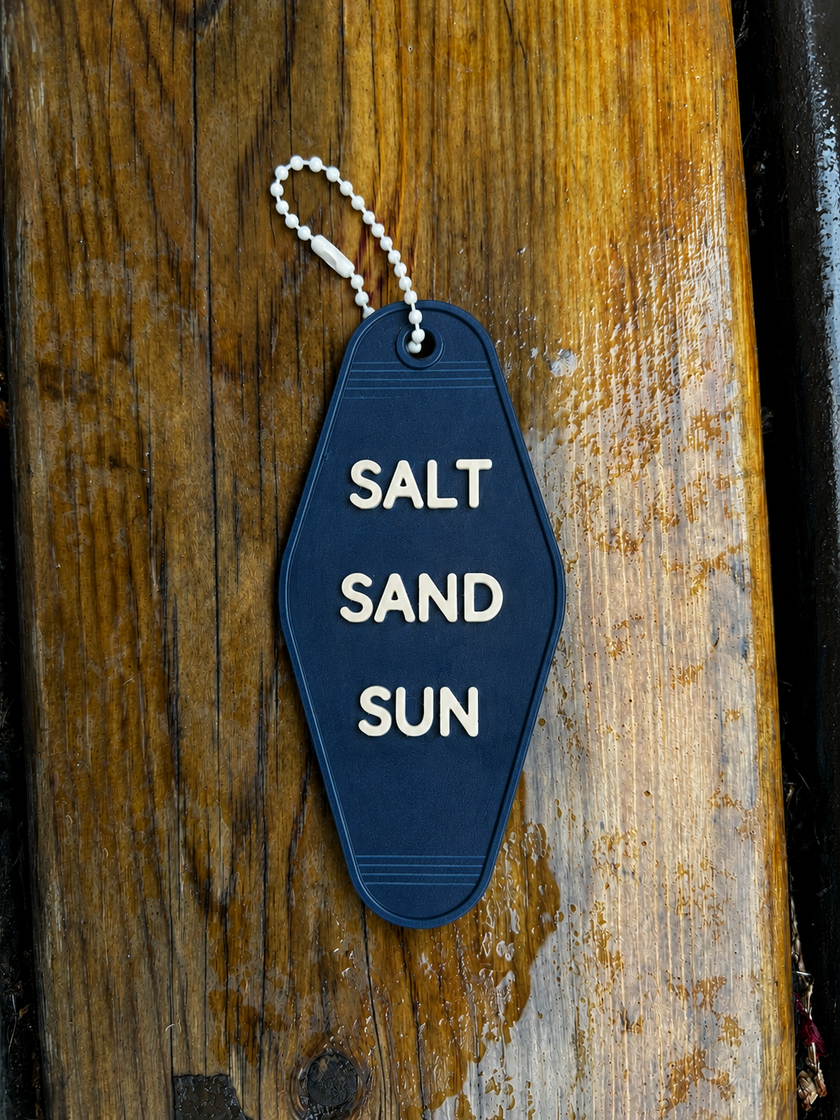 Salt Sand Sun Keychain