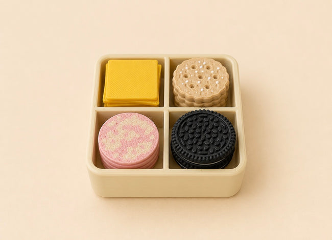 Snack Box Clicker Keychain - cheese cracker meat Oreo
