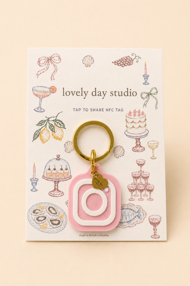 NFC Tag - Pink Instagram