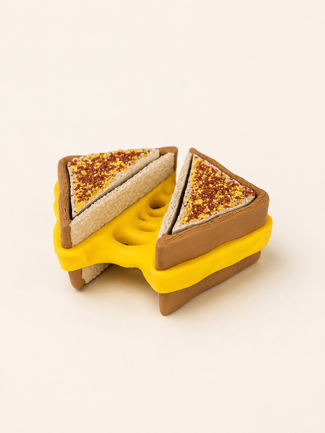 Grilled Cheese Clicker Keychain