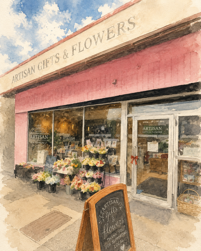 Coming Soon - Artisan Gifts & Flowers