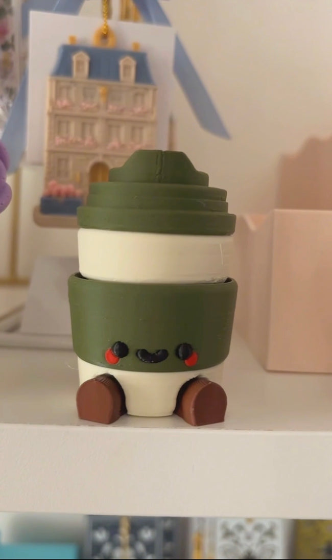 Coffee Cup Clicker Keychain