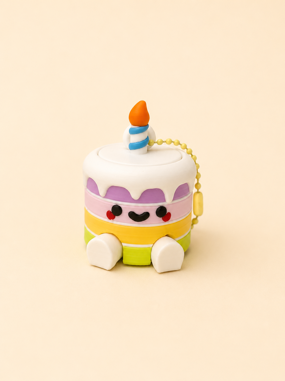 Birthday Cake Clicker Keychain