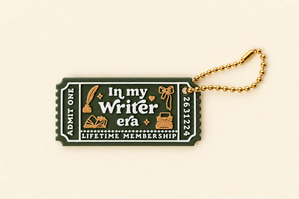 Book Club Ticket - Writer by lovely day studio on a warm cream background