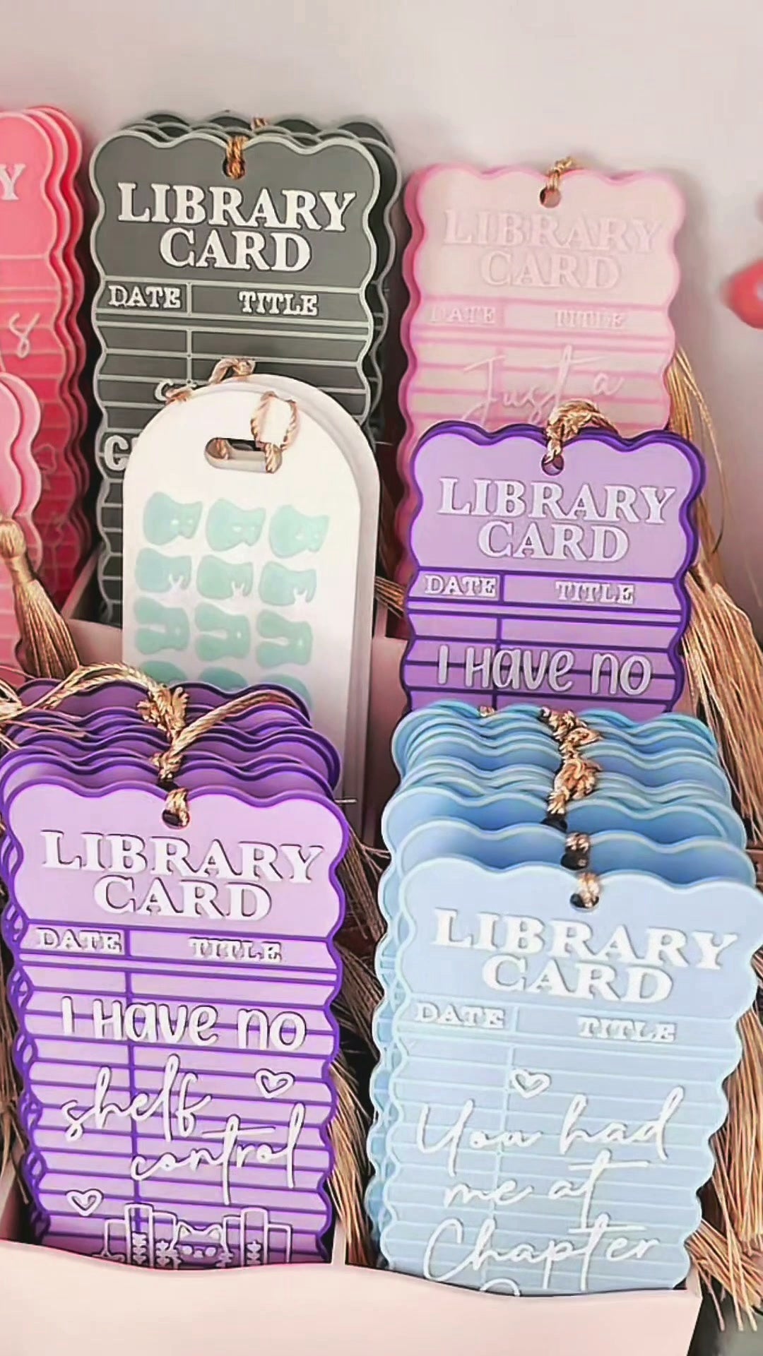 Assorted lovely day studio bookmarks on display; styles sold individually