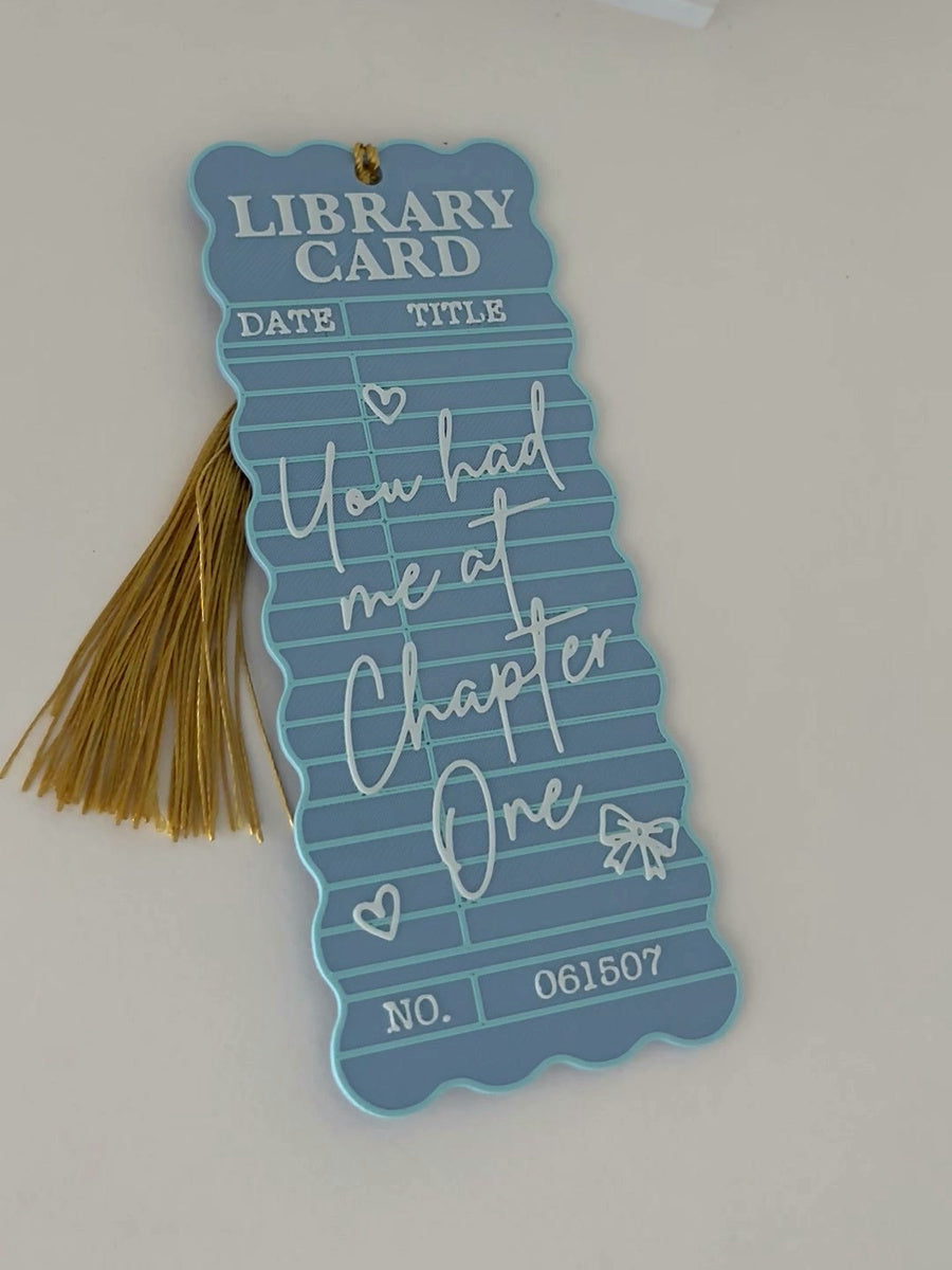 You had me at Chapter One Bookmark by lovely day studio