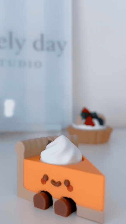Pumpkin Pie Clicker Keychain