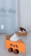 Pumpkin Pie Clicker Keychain