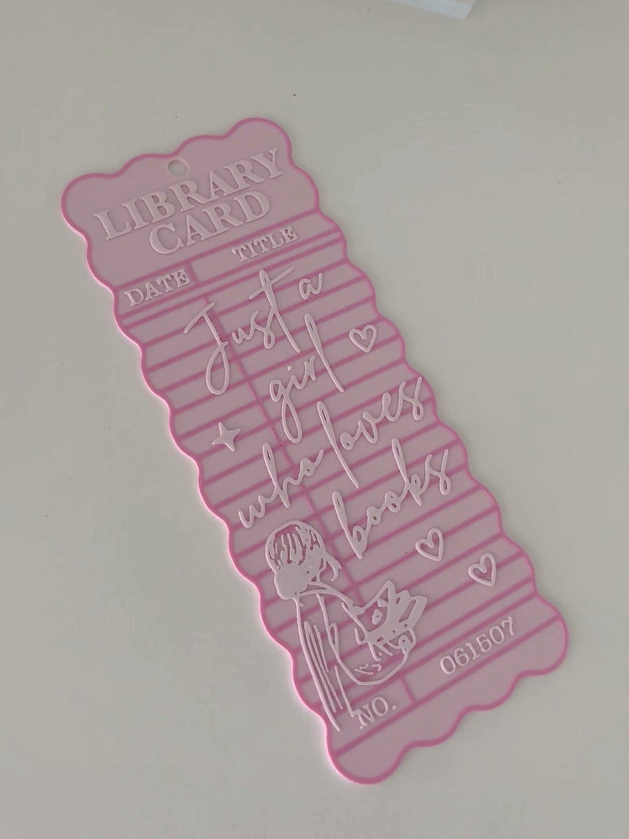 Just a Girl Who Loves Books Bookmark by lovely day studio