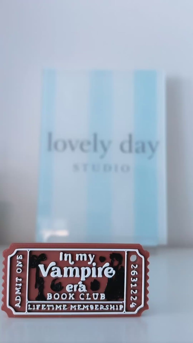 lovely day studio book club tickets shown one after another